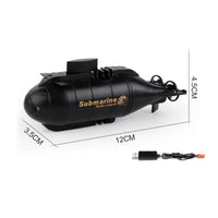 Handheld Control Undersea Craft Streamlined RC Sub Toy Printed Graphics