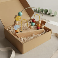 Bead Maze Toy Educational Montessori Bead Maze Color Learning for 1-3 Years Old