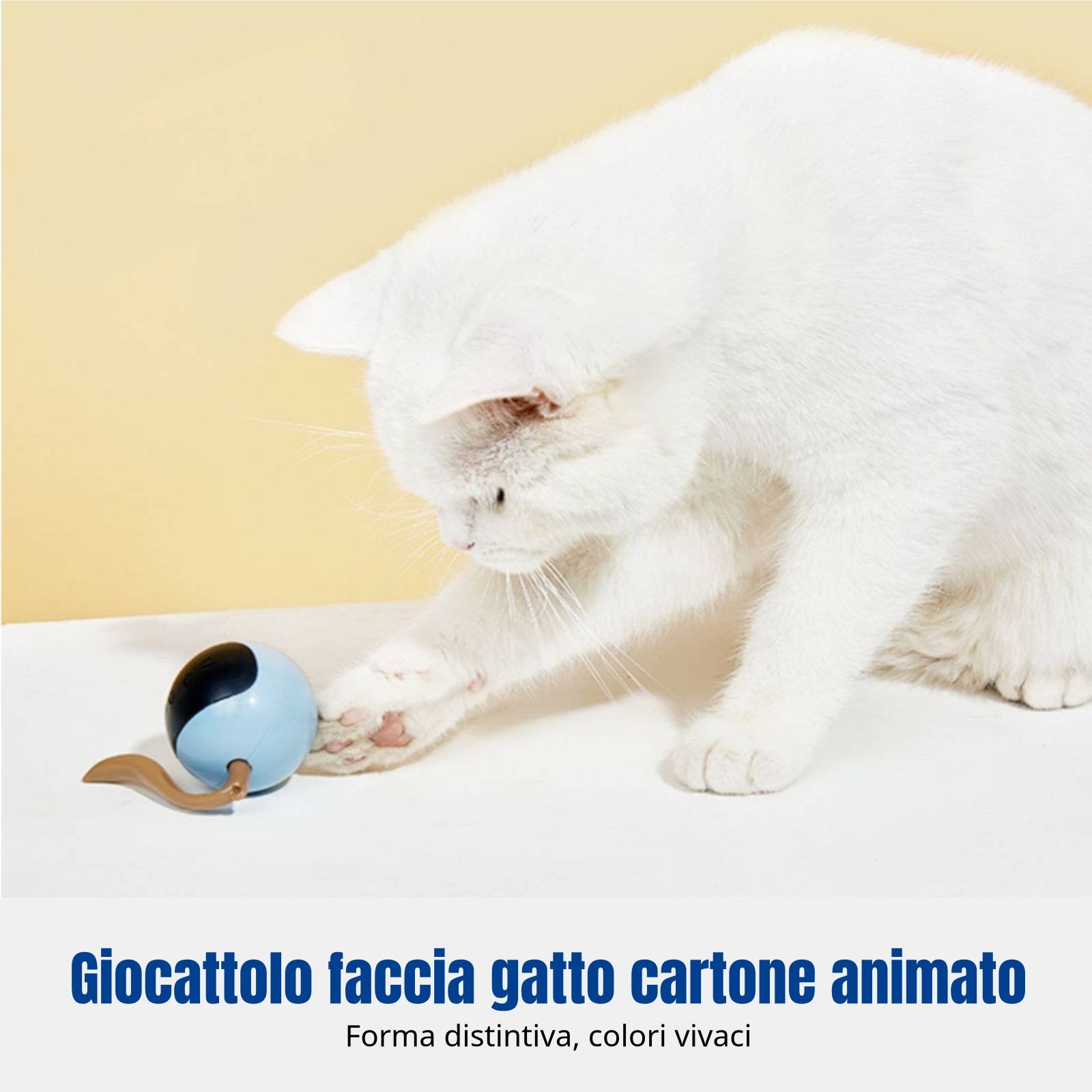 Electric Cat Toy Ball, Rechargeable, Automatic, Light-Up, Interactive Play