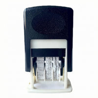 Self-Inking Date Stamp Mechanical Dial Office Tool ABS Plastic