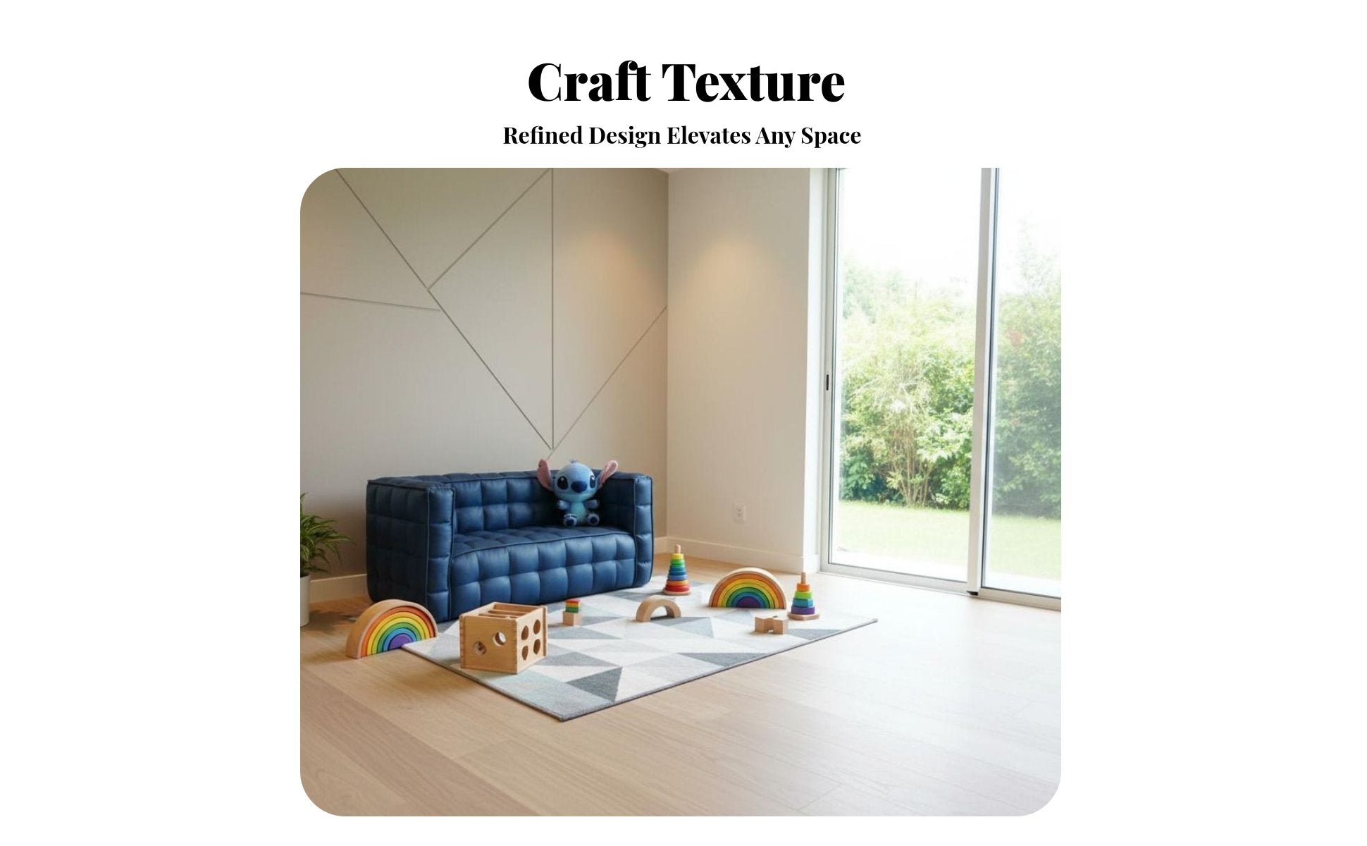 Upholstered Young Child Chair Child-Sized Quilted Square Sofa Soft and Comfortable Skinaccommodating for Preschoolers