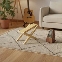 Adjustable Guitar Footrest Foldable Folding Guitar Footstool Wood Adjustable Foot Rest for Beginners, Rehearsal Performance