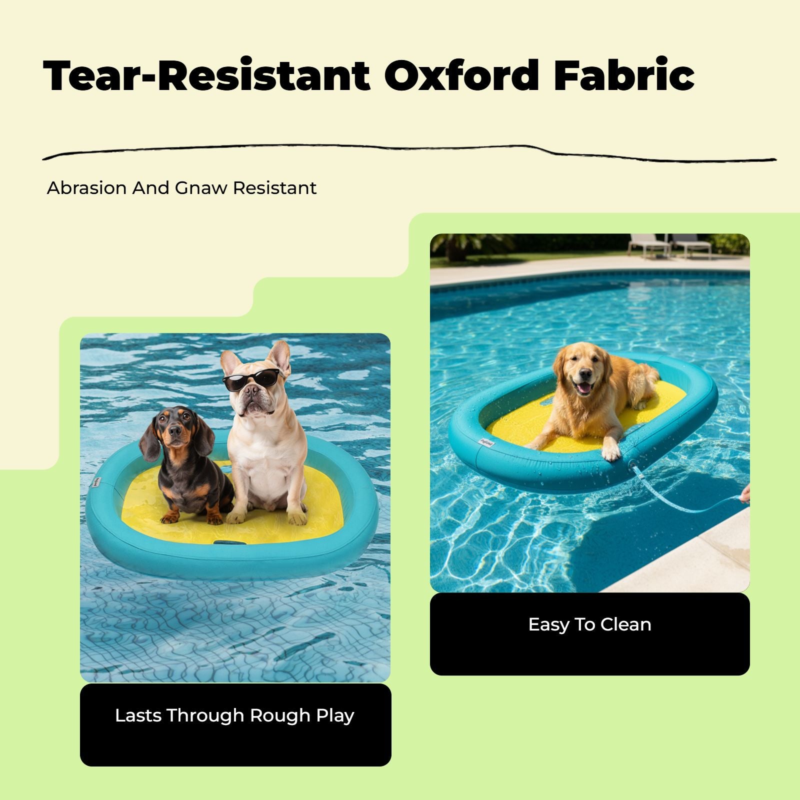 Dog Pool Float, High Buoyancy Foam Mat, Foldable, Safe