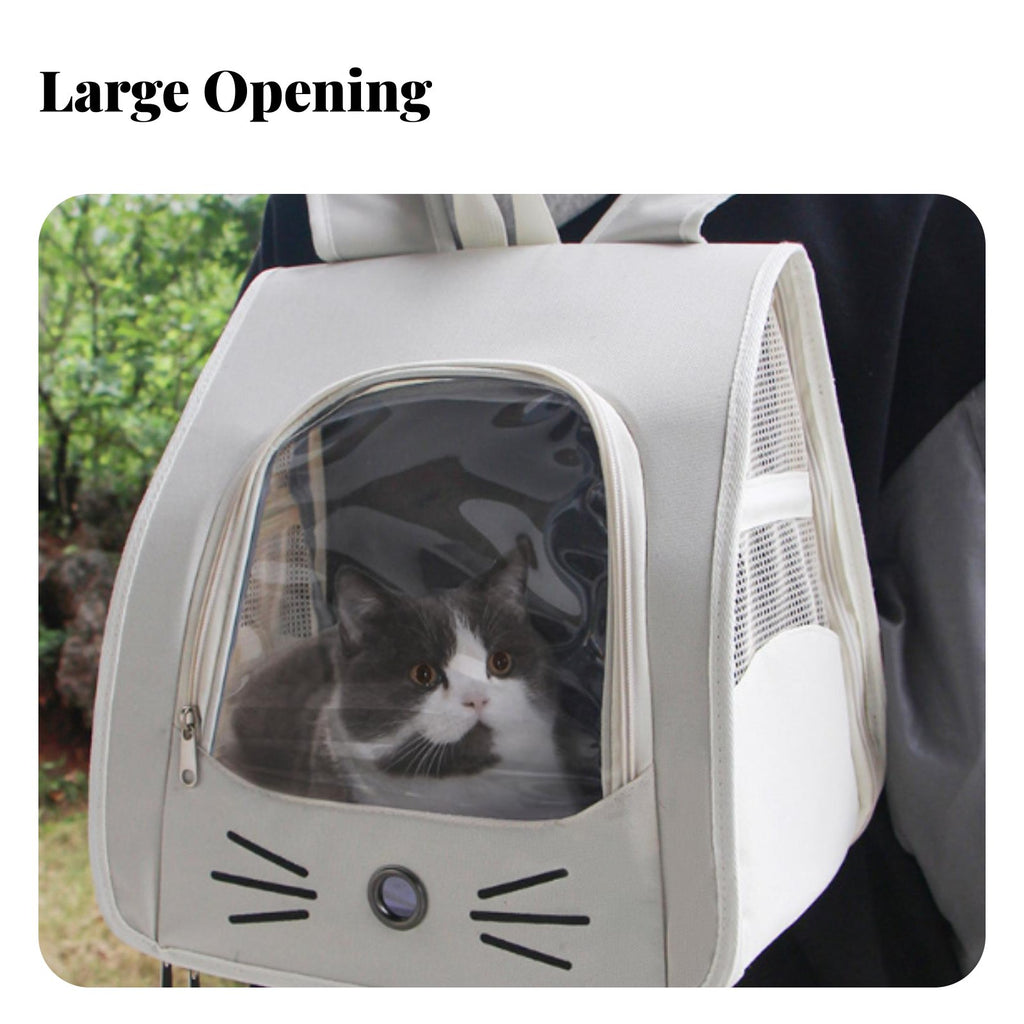 Space Capsule Pet carrierpack Breathable pet transporter Handshandshandsunrestricted for feline Owners