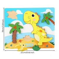 Shape-Matching Puzzle Educational Wooden Shape Puzzle Board Fine Motor Skills