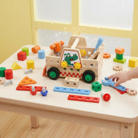 DIY Assembly Tool Wagon Develops Fine Movement Skills Take-Apart Toy Truck