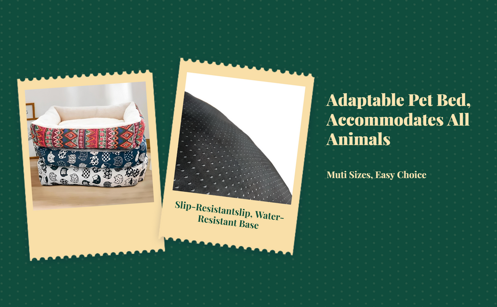 Dog Bed, Cat Bed, All-Season Pet Bed, machine cleanable, soothing, calming, soft padding for small, average, and large dogs and felines