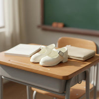Miniature Student Shoes Long-Lasting 1/6 Scale Mary Janes Photo Supportive