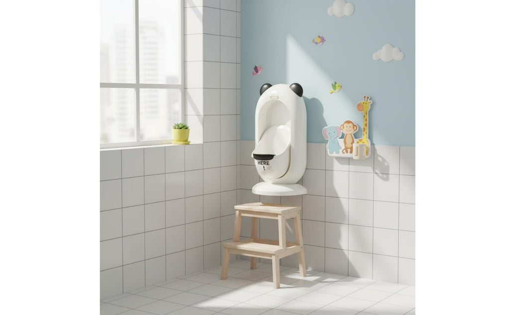Easy to Clean Boys Standing Urinal Splash Proof Wall-Mounted Training Urinal Material for Toddlers