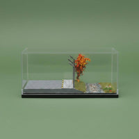 1:64 Scale Miniature Scene Alloy Mini Train Landscape Realistic for Desk