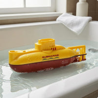 Wireless Control Underwater Vessel Rechargeable Aquatic Plaything Yellow and Red