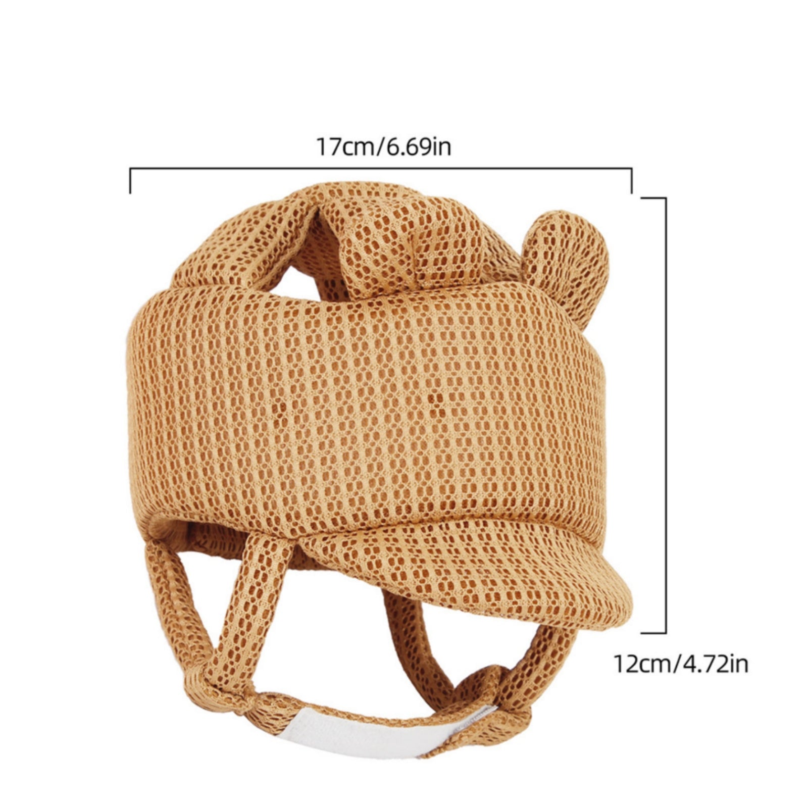 Infant Walking Helmet Shock Absorbent Ventilated Infant Helmet Easy to Clean Padded Crawling Walking cap Protector for Young Children