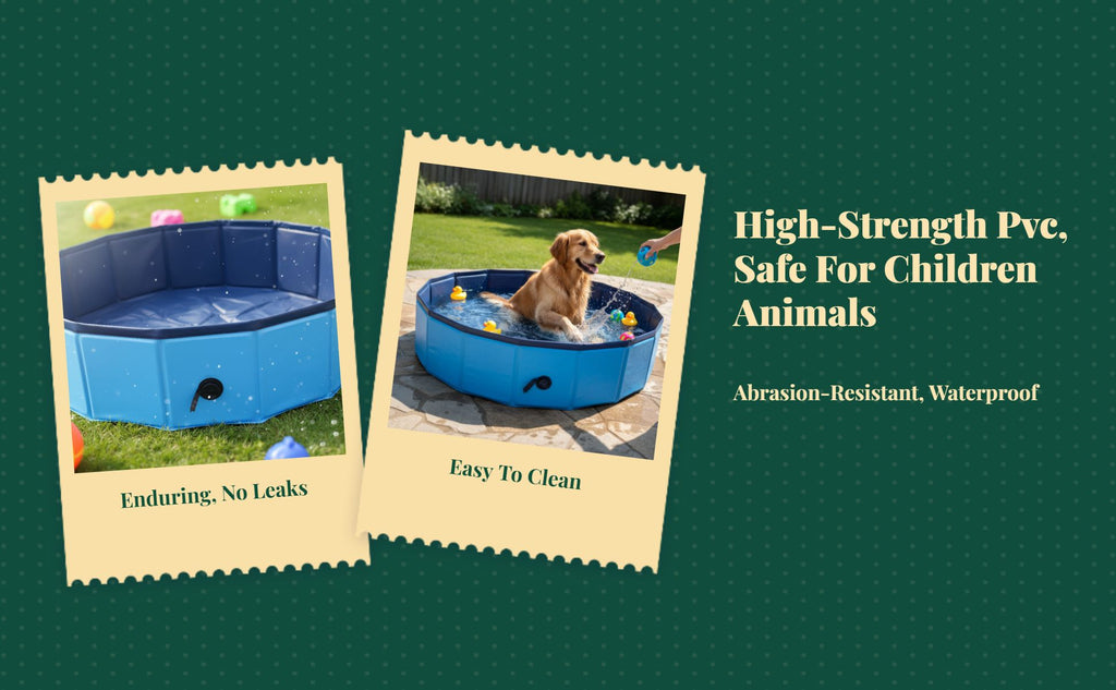 Foldable PVC pool for kids, pets
