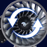 doubleSpool Turbofan Model Layered Rotor-Style Metal Turbofan Model Detailed