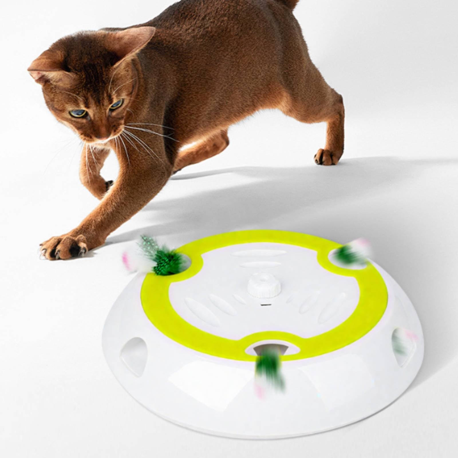 Interactive Feline Toy Multi-Feature Rolling Ball Feline Toy