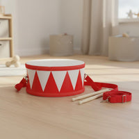 Children's Floor Drum Easy to Play Young Child Hand Drum Child-Safe Polished