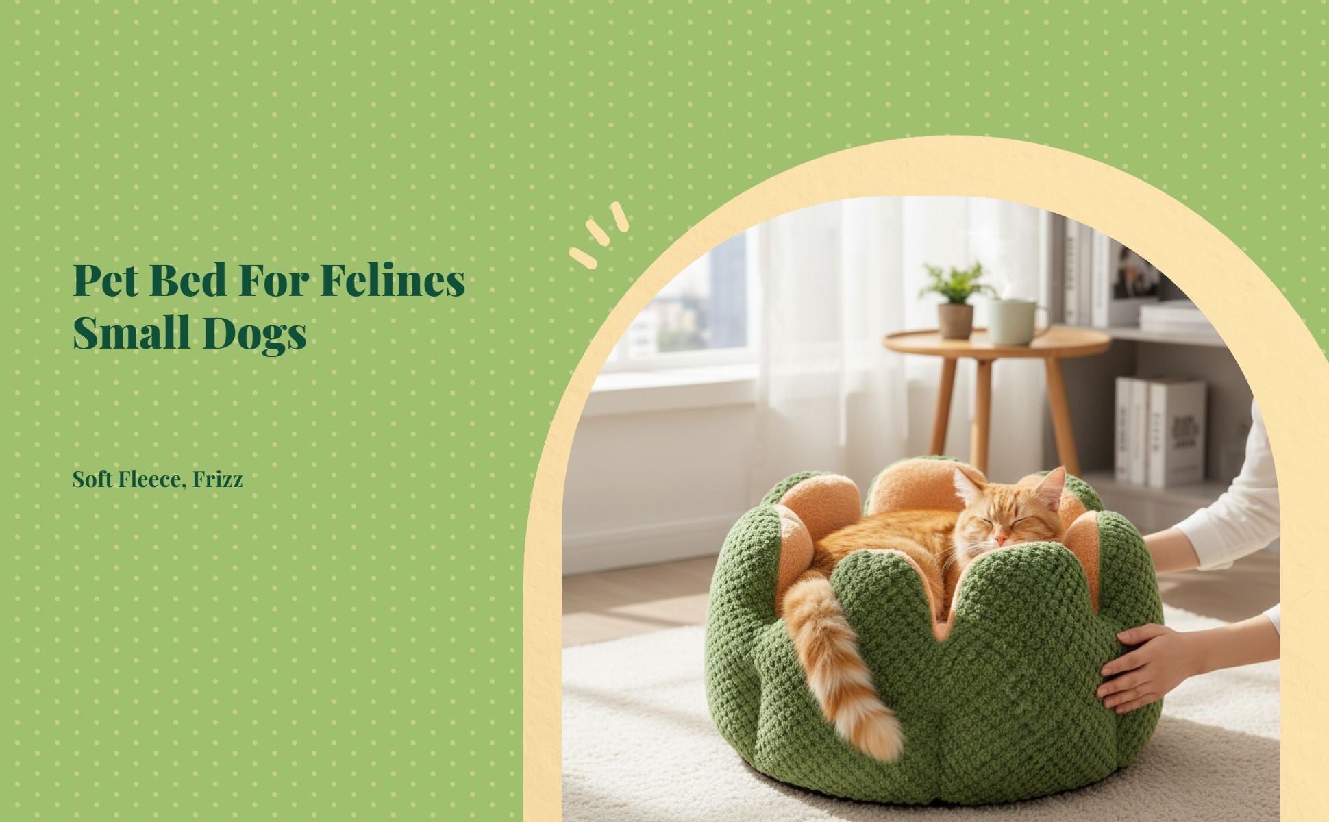Self-warming cat bed, removable pad