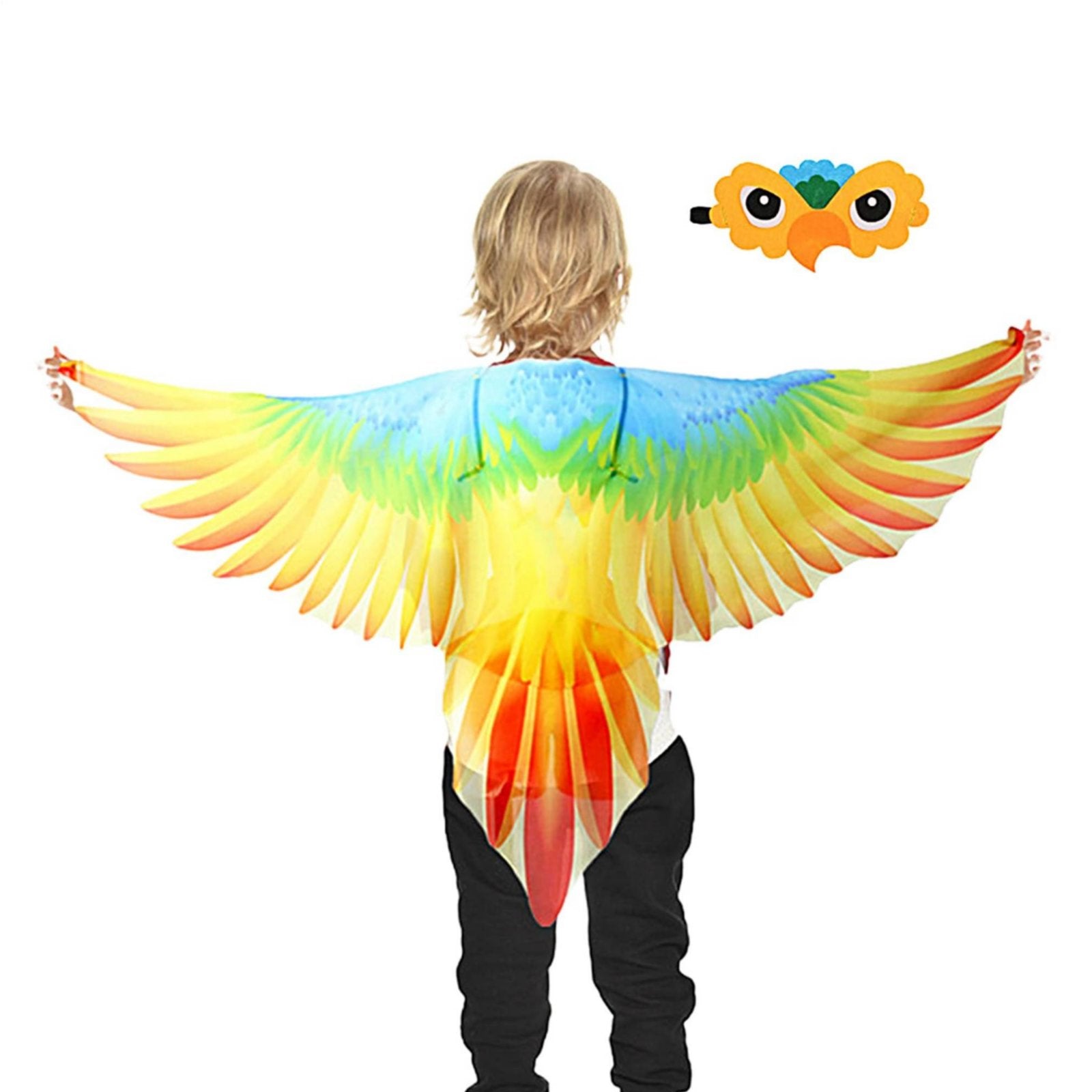 Parrot Costume Feathered Extensions Halloween Bird Feathered Extensions Role