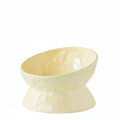 Tilted Dog Dish Anti-Tipping Tilted Ceramic Bowl Easy to Clean for Cats