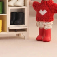 OB11 Doll Shoes Material Silicone Doll Boots Versatile Styling Miniature Rain Boots for Dollhouse