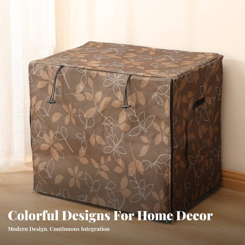 Insulated Kennel Cover Breathable Window Dog Crate Weather Cover Zipper Closure