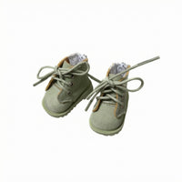 Doll Ankle Boots Ribbed Sole Miniature Footwear Realistic Design