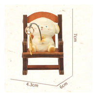 Creature Rocking Chair Figurine Resin Material House Decoration for Office