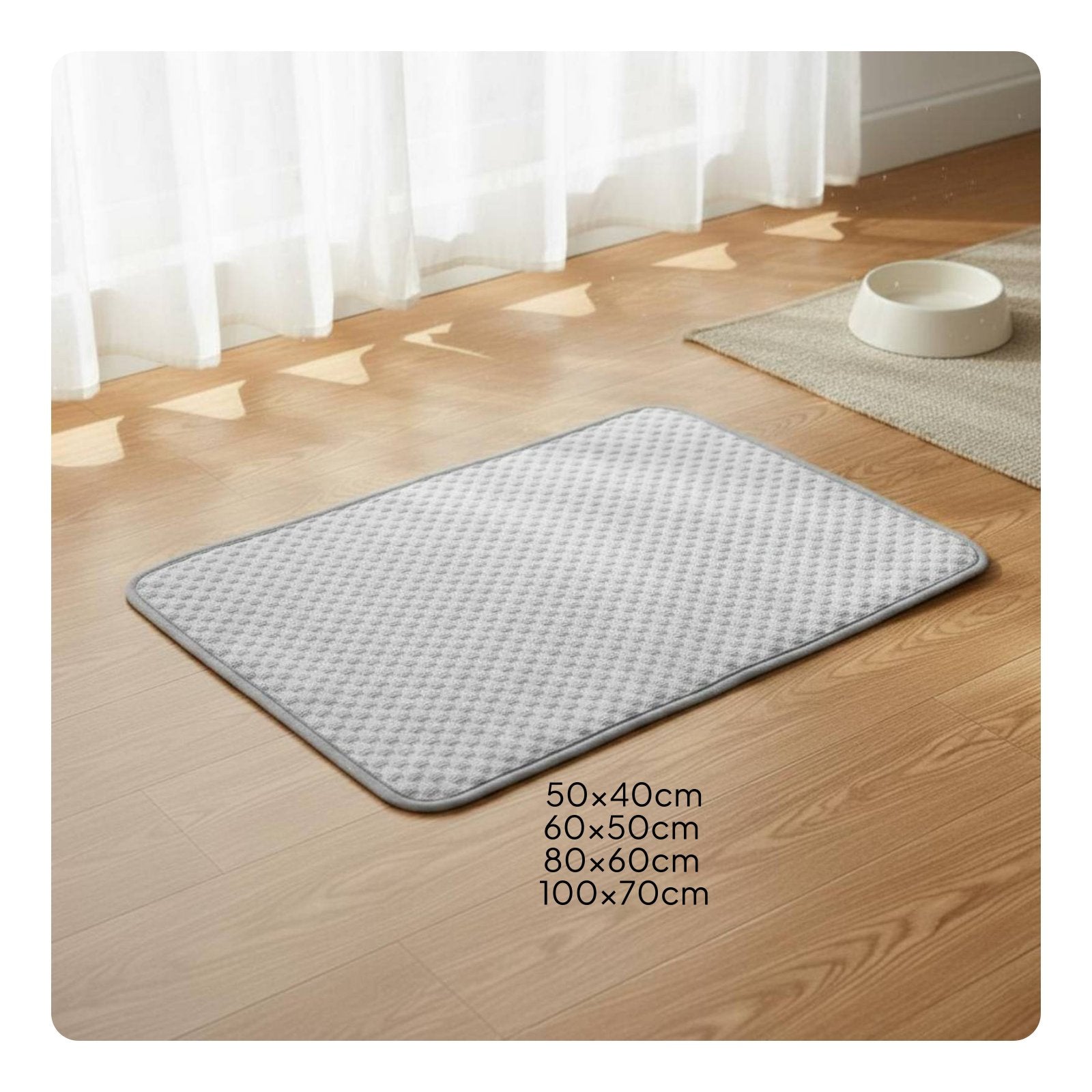 Pet Cooling Mat Ice Silk Surface Dog Cooling Mat Washable