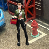 Food Delivery Person Figurine High Intricate Takeout Delivery Person Miniature