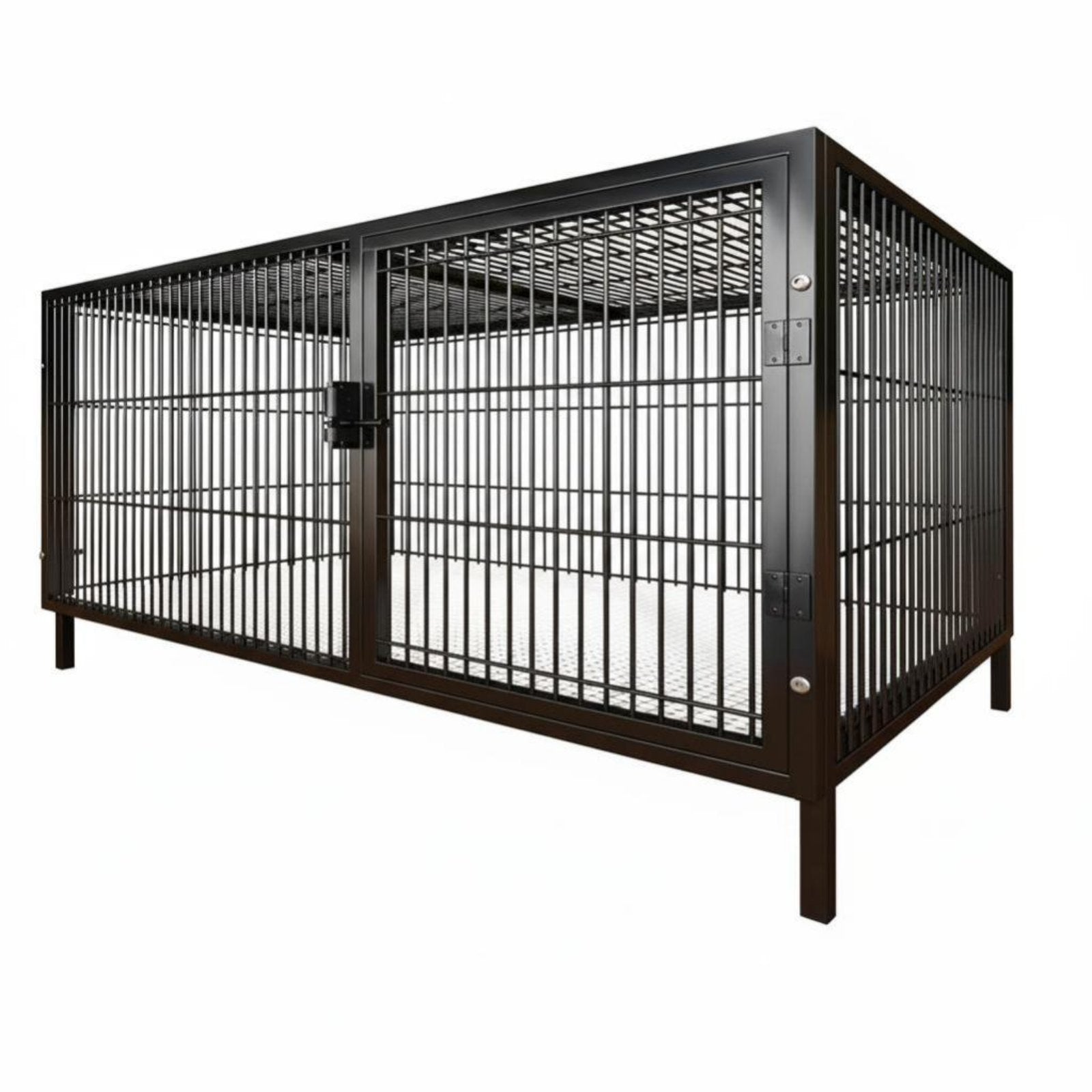 SturdyDuty Bar Enclosure Easy to Clean Dog Kennel Large Space Rust-Resistant for Chicken Keepers, Breeders, Kennels, Outsidedoor