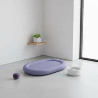 Oval Feline Scratching Board Padded Rim Pet Furniture Long-Lasting