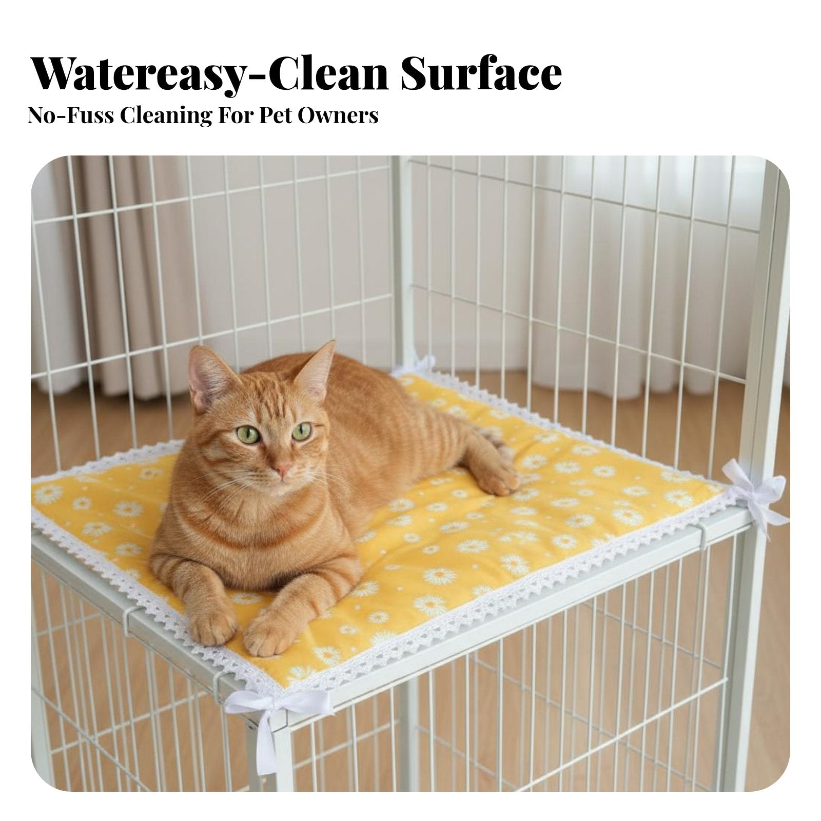 automaticallyCooling Pet Mat throughout the year Use Woven Cooling Lounger Breathable for Indoors