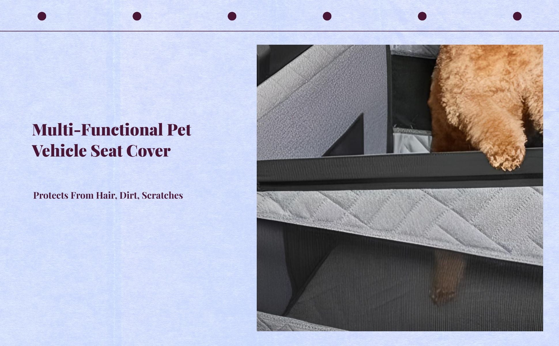 Waterproof dog car seat booster