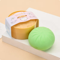 Bun-Shaped Pleated Top Steamed Bun Toy Rounded