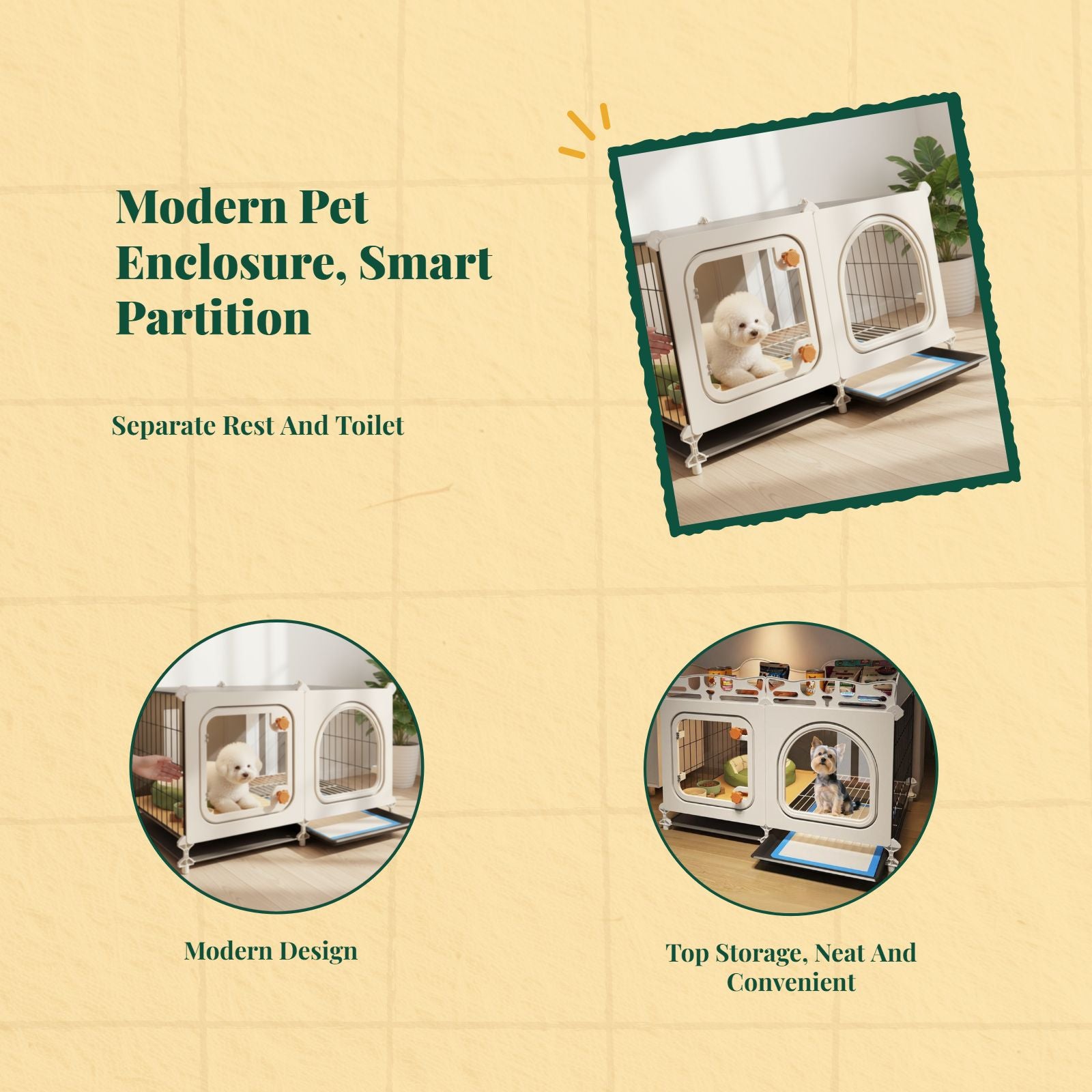 Leak-resistant dog crate for training