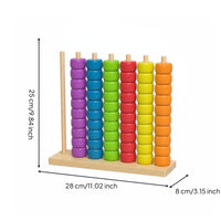 Color Sorting Bead Board Fine Movement Skills Educational Counting Beads