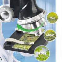 1200x Microscope Clear View Viewing Kids Microscope High Magnification for Study