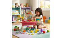 Storage and Drying Area Electric Water Play Sink Included Accessories Running Water Sink Toy Curved Faucet