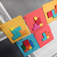 128 Pieces Speed Brain Teaser Game 2-Player Battle Mode Block Brain Teaser Game