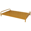 Gnaw-resistant dog bed, easy clean.