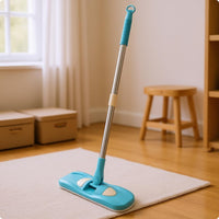 Car-Shaped Toy Mop Colored Grip Cleaning Playset Vehicle Design