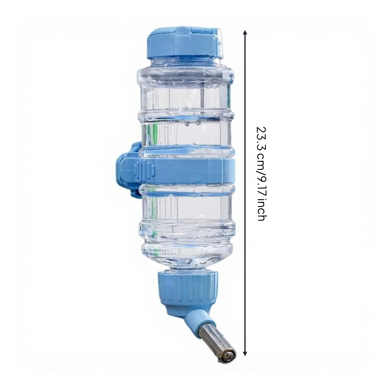 Dog Water Dispenser, Hanging Automatic Pet Water Bottle, Leak-resistant Rolling sphere Spout, Enclosure Hydration
