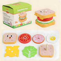 Play Quick-Service Restaurant Set Multi-Piece Toy Hamburger Meal Hand-Eye