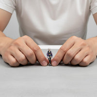 3 Pieces 1:64 Girl Figurines Realistic Design Scale Model Girl Figures