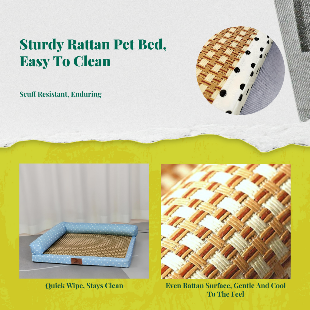 Cooling Dog Bed, cleanable Pet Cooling Mat, Comfortable Cat Sleeping Haven, Summer Rectangular Pet Bed for Dogs and felines, Easy to Clean, average Size