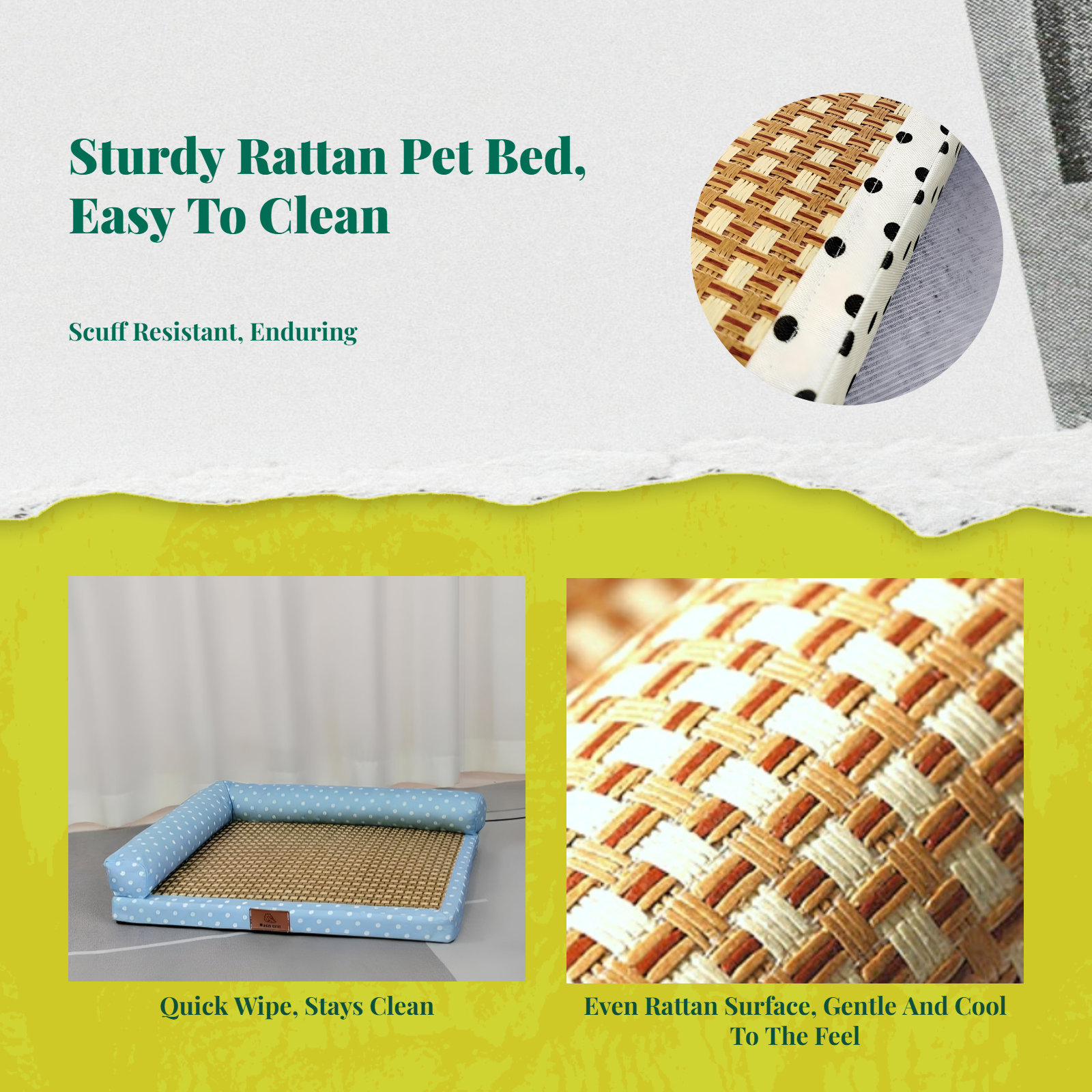 Cooling Dog Bed, cleanable Pet Cooling Mat, Comfortable Cat Sleeping Haven, Summer Rectangular Pet Bed for Dogs and felines, Easy to Clean, average Size