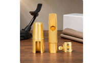 Altos Sax Embouchure Piece Set Metal Clamp Altos Saxophone Embouchure Piece Lightweight Saxophone Ligature for Carrying