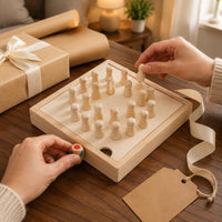 Wooden Memory Chess Game Rounded Tops Color Memory Board Game Concentration