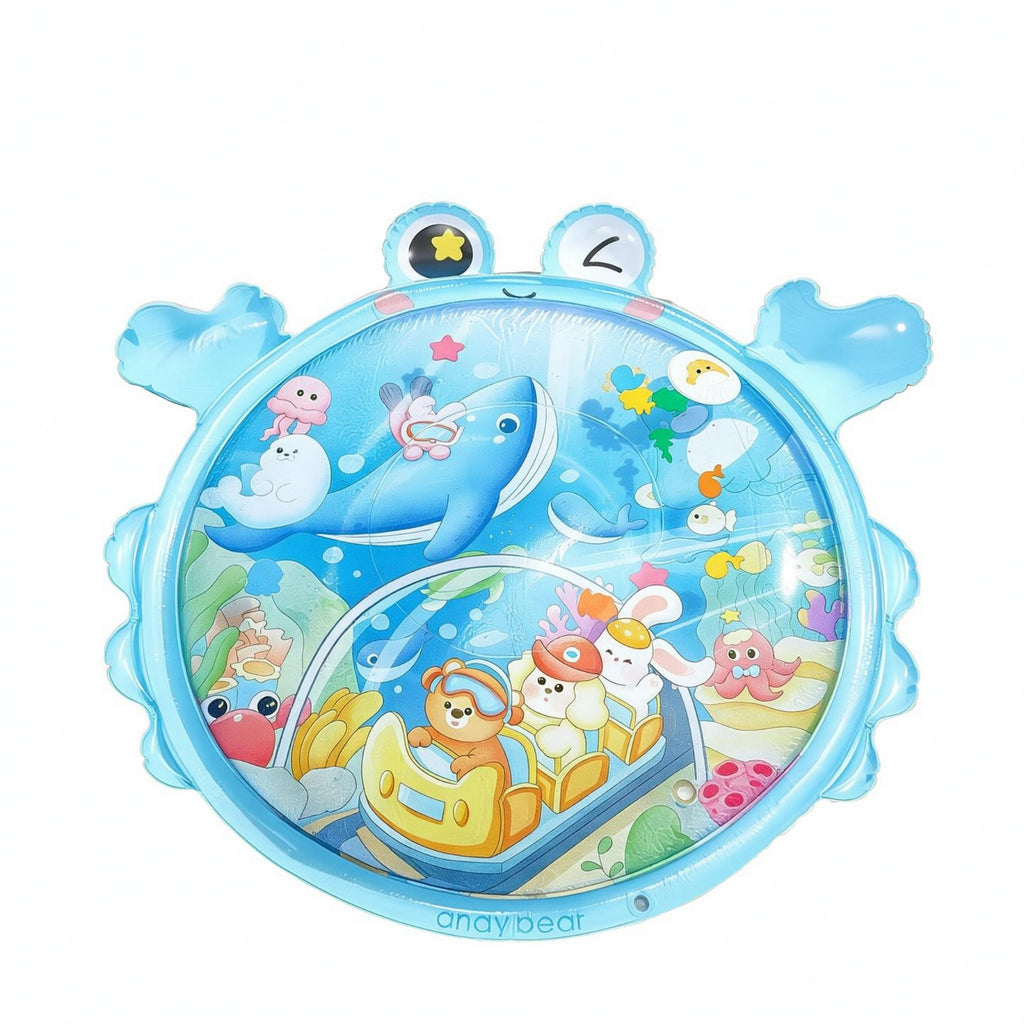 Inflatable Water Play Mat Raised Edge Baby Water Play Mat Floor Use for Infants