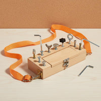 Kids Tool Box Toy Early Educational Wooden Screw Driver Board Hands-On Ability